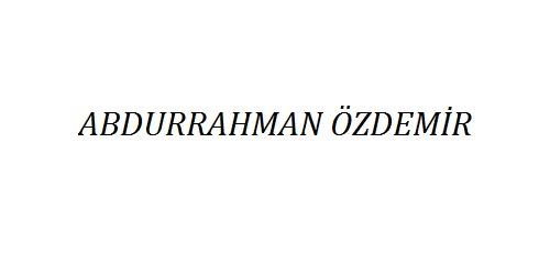 Abdurrahman Özdemir